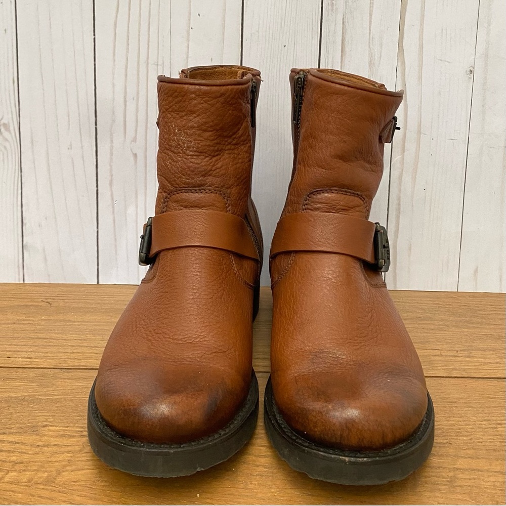 Frye Brown Leather Ankle Boots